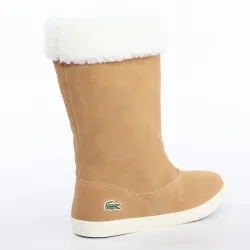 Bottine femme Lacoste Polaire camel Camel - ZESHOES Bottine femme Lacoste Polaire camel Camel - ZESHOES