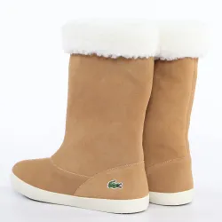 Bottine femme Lacoste Polaire camel Camel - ZESHOES Bottine femme Lacoste Polaire camel Camel - ZESHOES