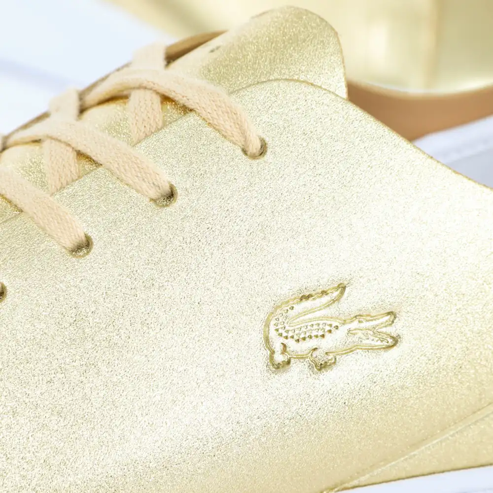 Basket de ville basse femme Lacoste Eyyla 317 Or - ZESHOES Basket de ville basse femme Lacoste Eyyla 317 Or - ZESHOES
