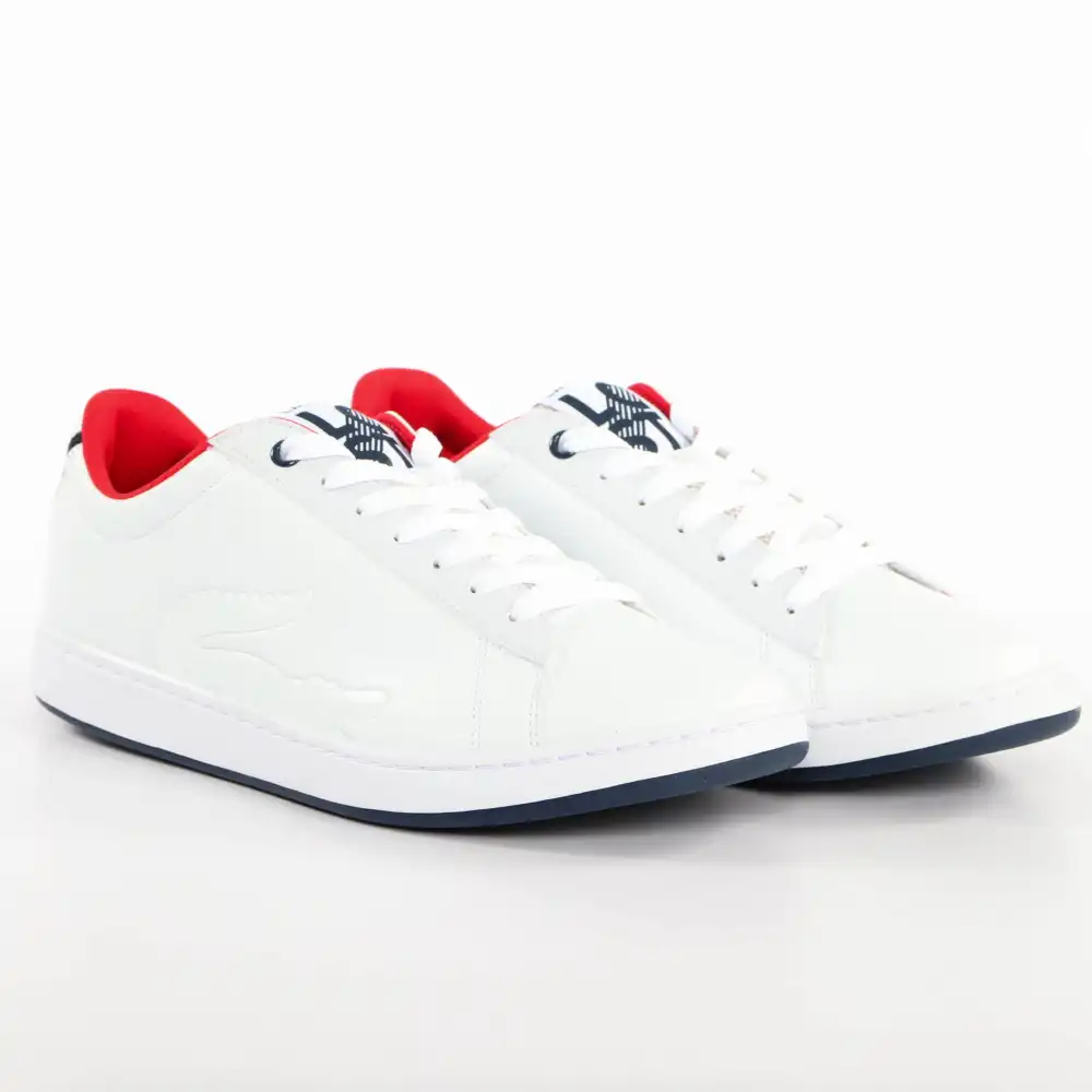 Basket de ville basse homme Lacoste Carnaby evo lc Blanc - ZESHOES