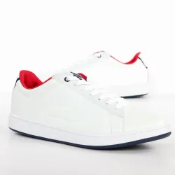 Basket de ville basse homme Lacoste Carnaby evo lc Blanc - ZESHOES Basket de ville basse homme Lacoste Carnaby evo lc Blanc - ZESHOES