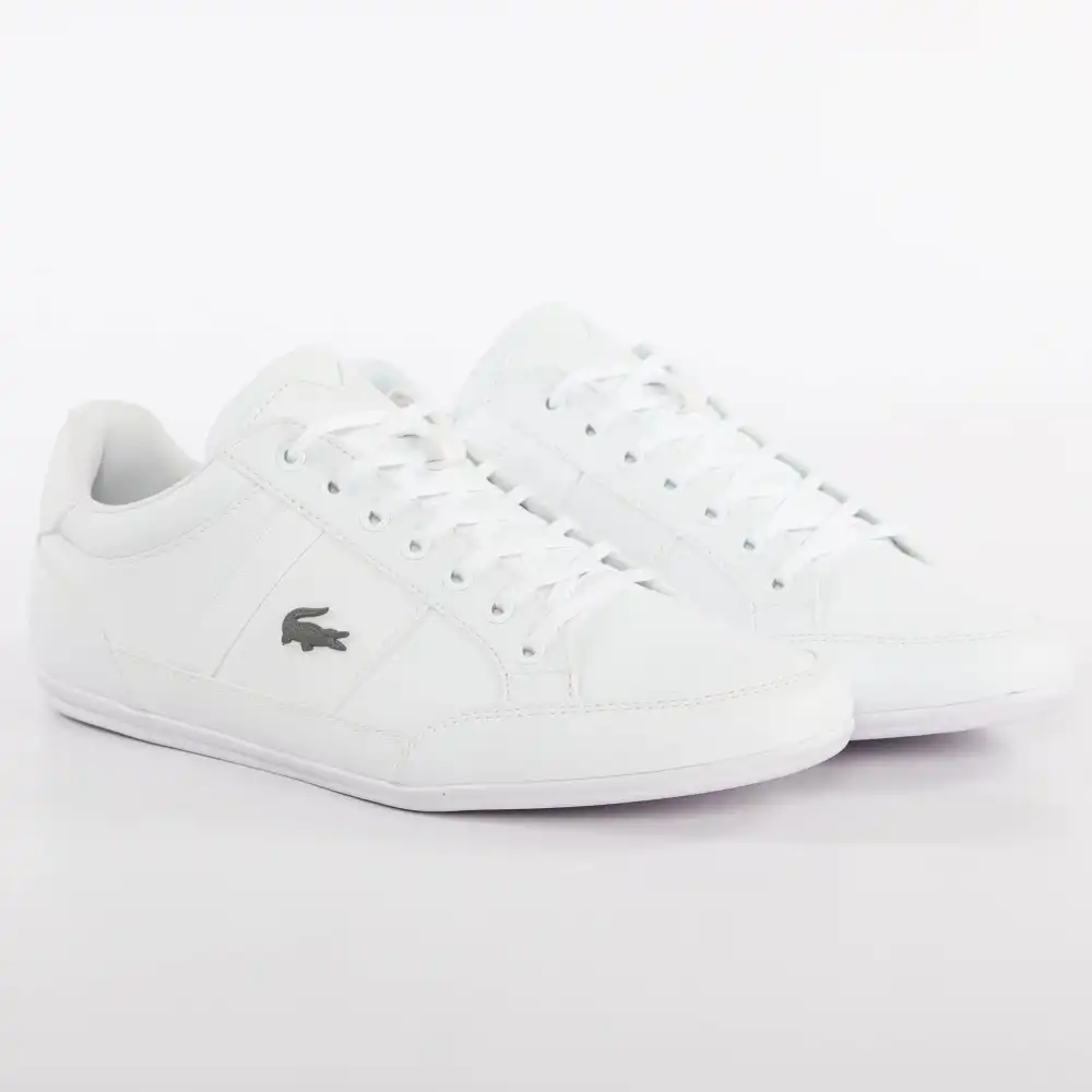 Basket de ville basse homme Lacoste Chaymon bl 1 Blanc - ZESHOES