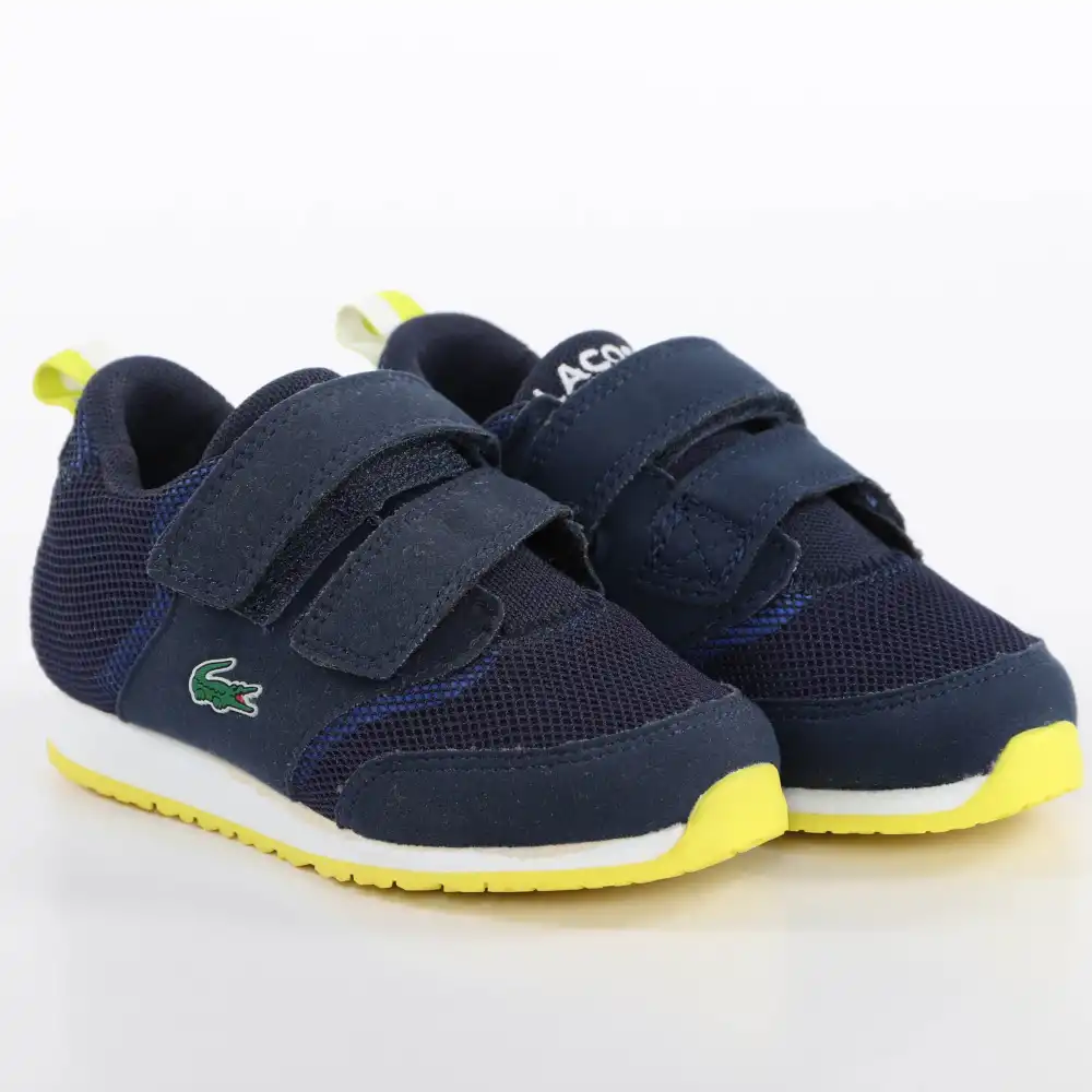 Basket basse garcon Lacoste Light 117 Bleu - ZESHOES