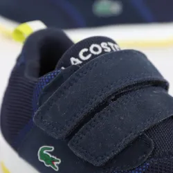 Basket basse garcon Lacoste Light 117 Bleu - ZESHOES Basket basse garcon Lacoste Light 117 Bleu - ZESHOES