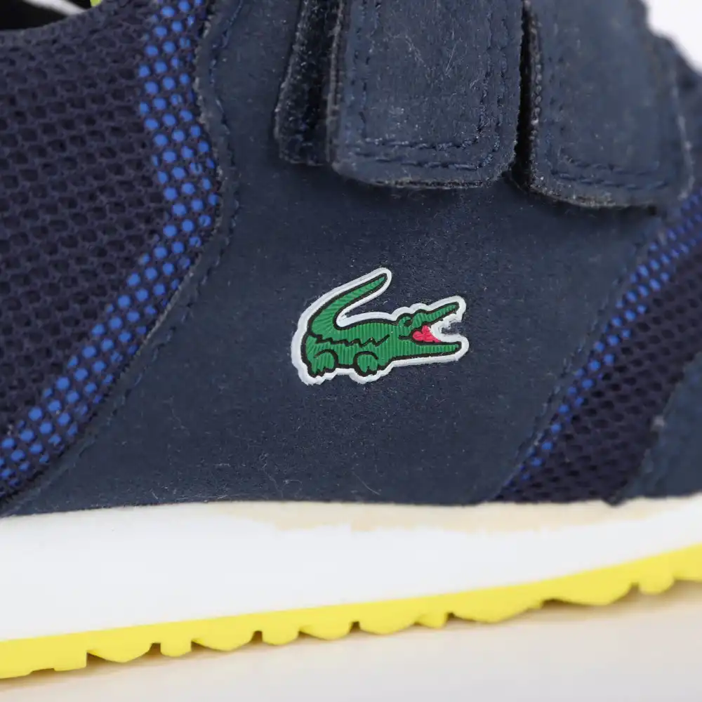 Basket basse garcon Lacoste Light 117 Bleu - ZESHOES Basket basse garcon Lacoste Light 117 Bleu - ZESHOES