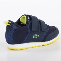 Basket basse garcon Lacoste Light 117 Bleu - ZESHOES Basket basse garcon Lacoste Light 117 Bleu - ZESHOES