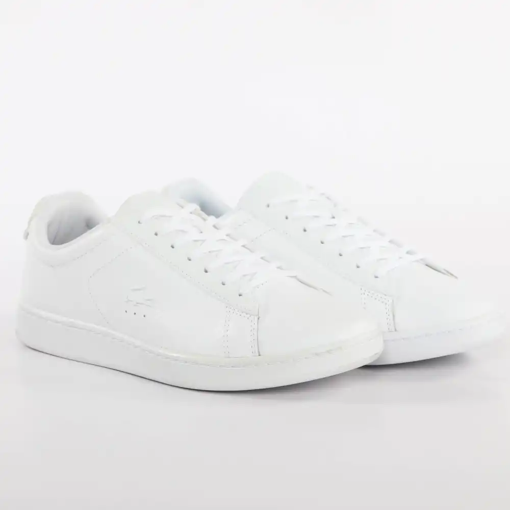 Basket basse homme Lacoste Carnaby evo 318 7 Blanc - ZESHOES