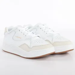 Basket de ville basse femme Lacoste Court slam Blanc - ZESHOES