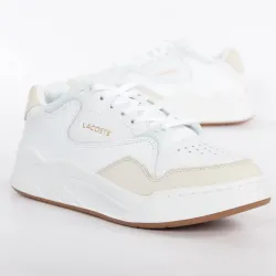 Basket de ville basse femme Lacoste Court slam Blanc - ZESHOES