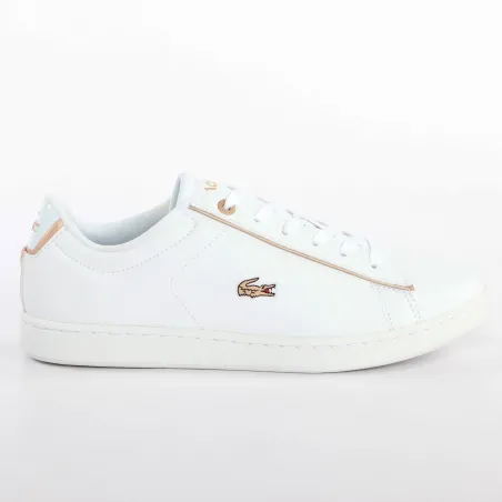 Lacoste carnaby evo blanche et clearance or