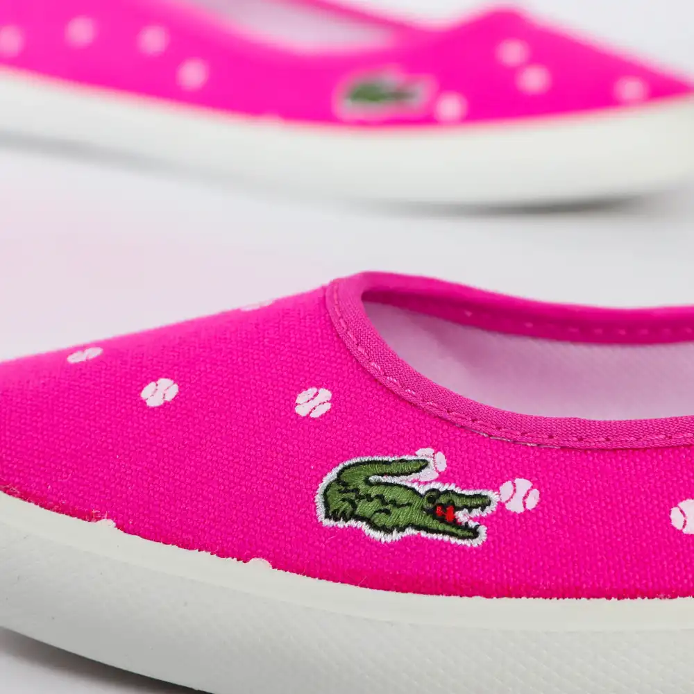 Claquette femme sandale Lacoste Marthe tbl 2 Rose - ZESHOES