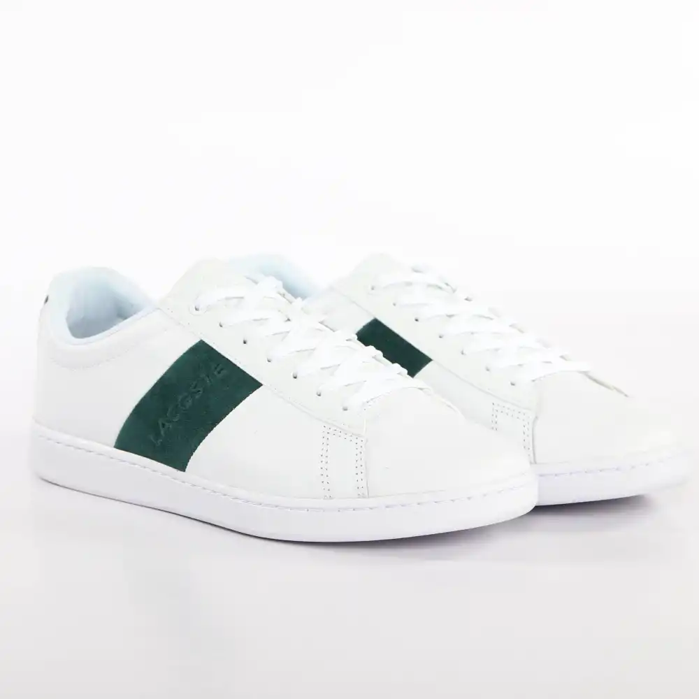 Basket basse homme Lacoste Carnaby evo 319 1 Blanc - ZESHOES