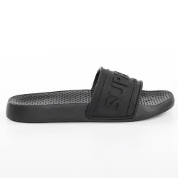 Claquette femme Superdry Edit chunky slide Noir - ZESHOES Claquette femme Superdry Edit chunky slide Noir - ZESHOES