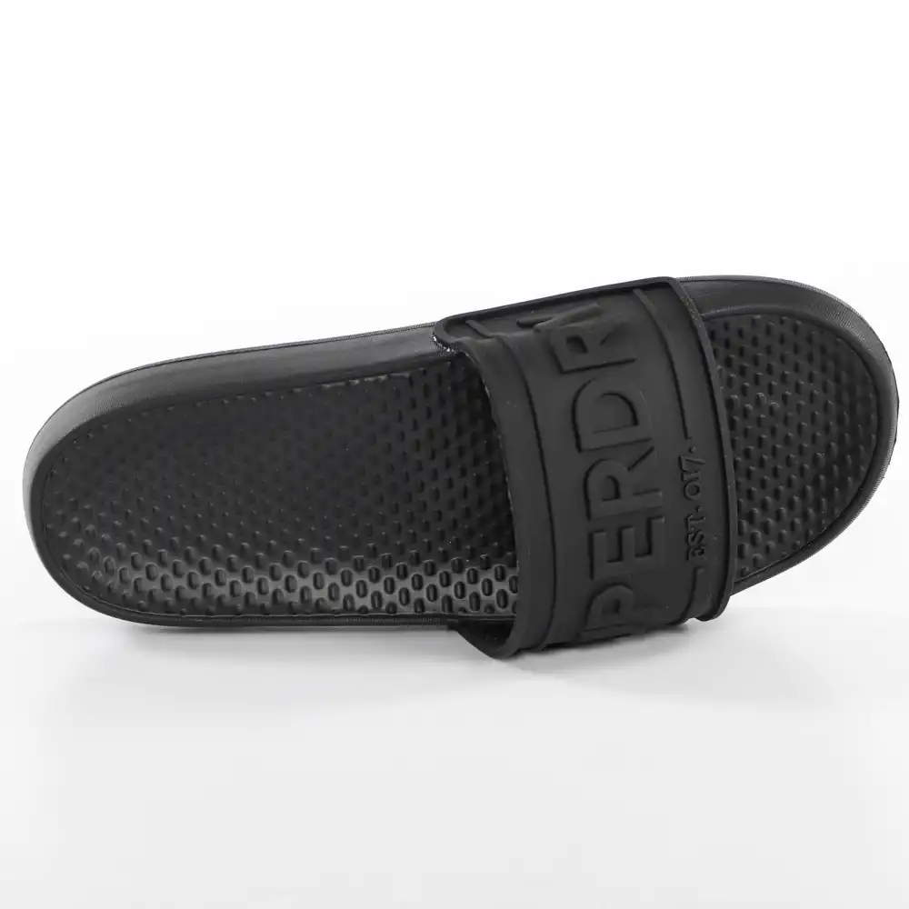 Claquette femme Superdry Edit chunky slide Noir - ZESHOES Claquette femme Superdry Edit chunky slide Noir - ZESHOES