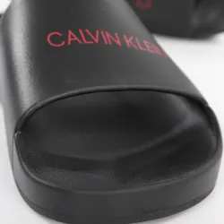 Claquette homme Calvin Klein Slide Noir - ZESHOES Claquette homme Calvin Klein Slide Noir - ZESHOES