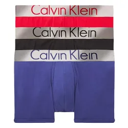 Boxer homme Calvin Klein Pack x3 front logo Multicolor - ZESHOES