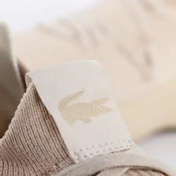 Basket basse homme Lacoste Court-drive knit Beige - ZESHOES Basket basse homme Lacoste Court-drive knit Beige - ZESHOES