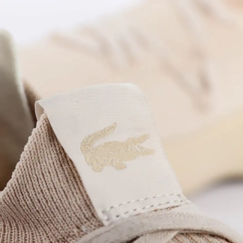 Basket basse homme Lacoste Court-drive knit Beige - ZESHOES Basket basse homme Lacoste Court-drive knit Beige - ZESHOES