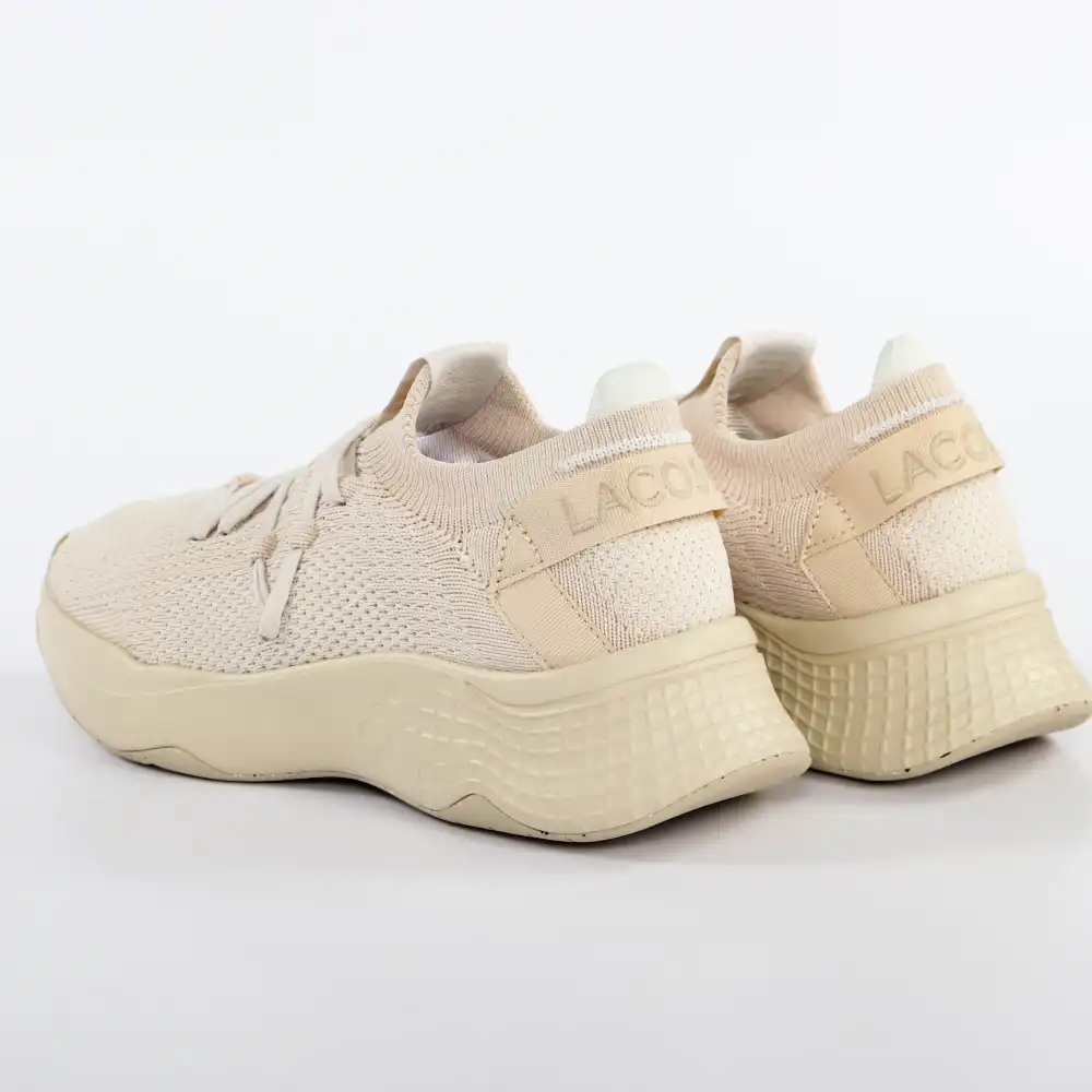 Basket basse homme Lacoste Court-drive knit Beige - ZESHOES Basket basse homme Lacoste Court-drive knit Beige - ZESHOES