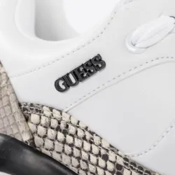 Basket de ville basse femme Guess Python Blanc - ZESHOES