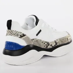 Basket de ville basse femme Guess Python Blanc - ZESHOES