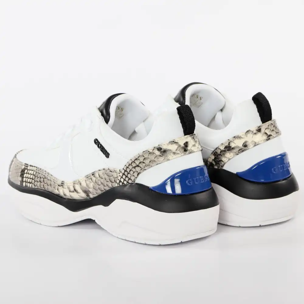 Basket de ville basse femme Guess Python Blanc - ZESHOES