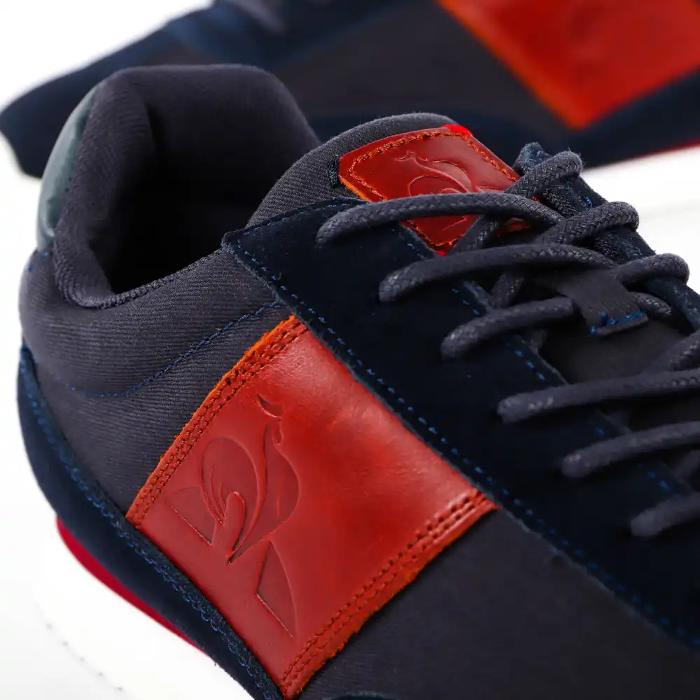 Basket basse homme Le Coq Sportif Veloce workwear Bleu - ZESHOES Basket basse homme Le Coq Sportif Veloce workwear Bleu - ZESHOES