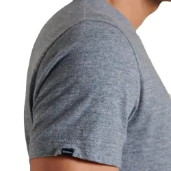 T shirt manche courte homme Superdry Logo brodé vintage Gris - ZESHOES