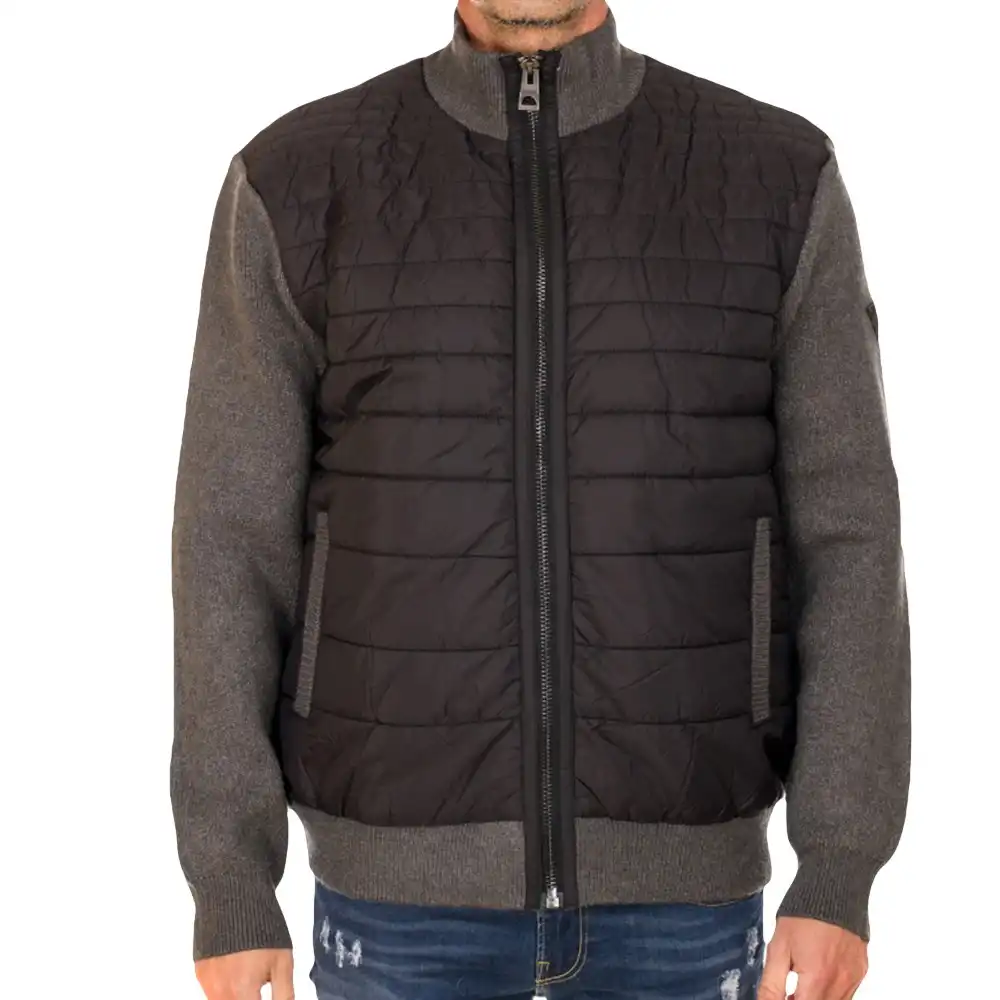 Blouson homme Guess Puffer Noir - ZESHOES