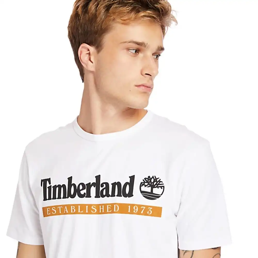 T shirt manche courte homme Timberland Original logo Blanc - ZESHOES T shirt manche courte homme Timberland Original logo Blanc - ZESHOES