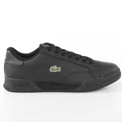 Basket basse homme Lacoste Twin serve 0721 Noir - ZESHOES