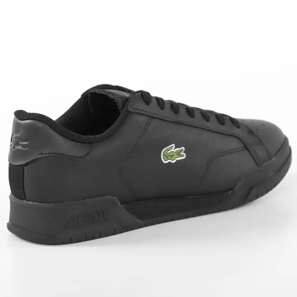 Basket basse homme Lacoste Twin serve 0721 Noir - ZESHOES