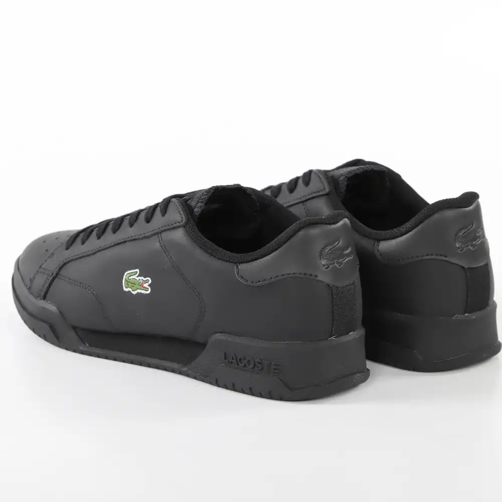 Basket basse homme Lacoste Twin serve 0721 Noir - ZESHOES