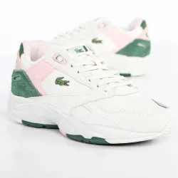 Basket basse femme Lacoste Storm 96 Blanc - ZESHOES Basket basse femme Lacoste Storm 96 Blanc - ZESHOES