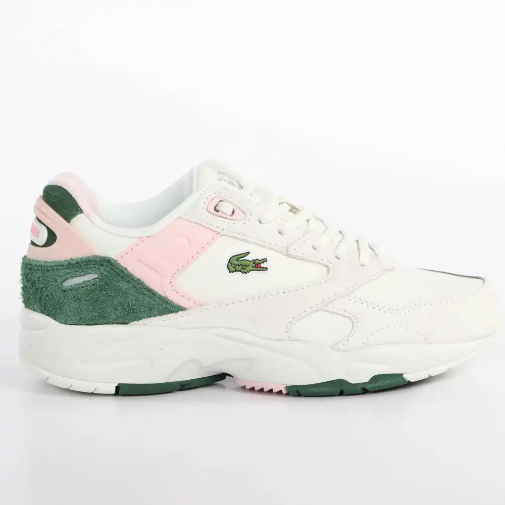 Basket basse femme Lacoste Storm 96 Blanc - ZESHOES Basket basse femme Lacoste Storm 96 Blanc - ZESHOES