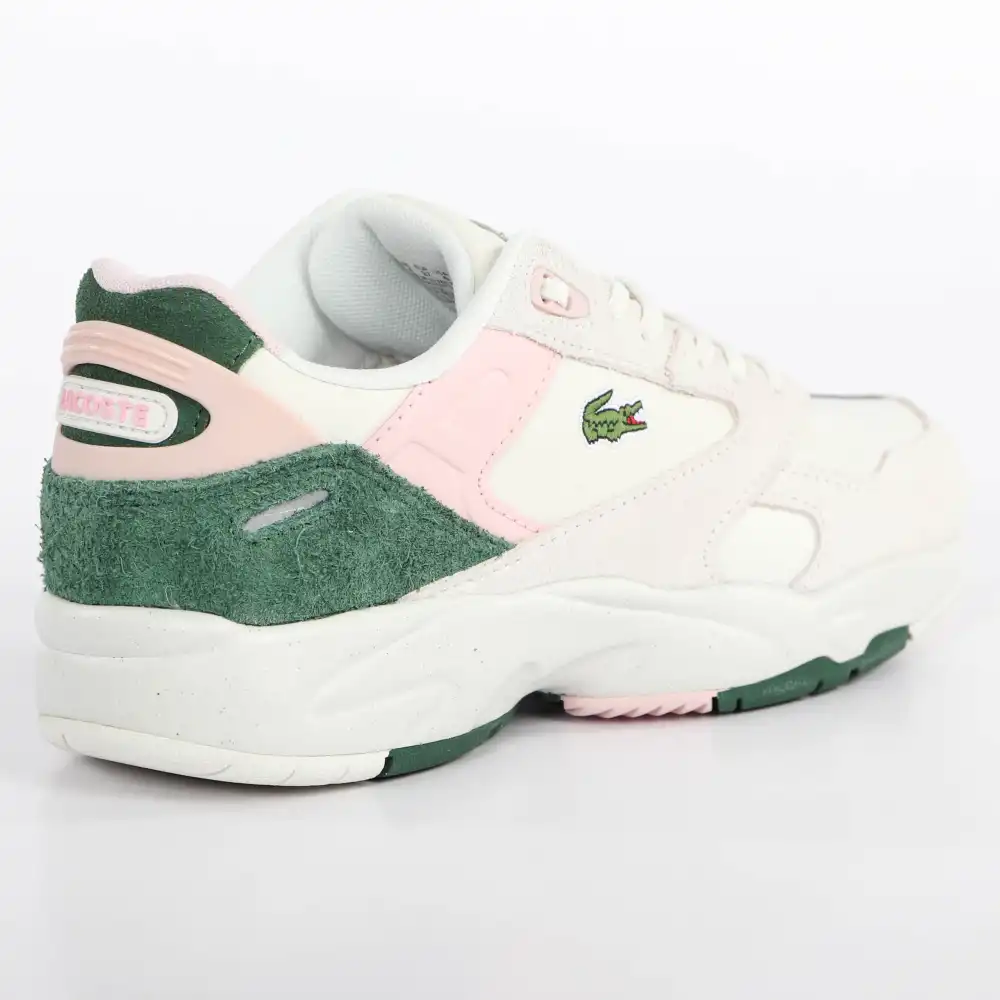 Basket basse femme Lacoste Storm 96 Blanc - ZESHOES Basket basse femme Lacoste Storm 96 Blanc - ZESHOES