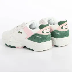 Basket basse femme Lacoste Storm 96 Blanc - ZESHOES Basket basse femme Lacoste Storm 96 Blanc - ZESHOES
