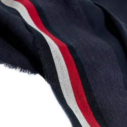 Echarpe femme foulard Tommy Jeans Selvedge Scarf Bleu - ZESHOES Echarpe femme foulard Tommy Jeans Selvedge Scarf Bleu - ZESHOES