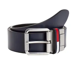 Ceinture homme Tommy Jeans Signature keeper reversible Noir - ZESHOES