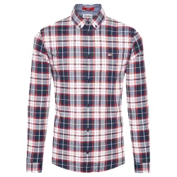 Chemise manches longues homme Tommy Jeans Stretch check poplin Multicolor - Z...
