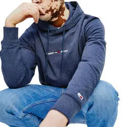 Chiné à logo droit Tommy Jeans - 1