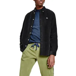 Chemise manches longues homme Tommy Jeans Casual en velours côtelé Noir - ZES... Chemise manches longues homme Tommy Jeans Casual en velours côtelé Noir - ZES...