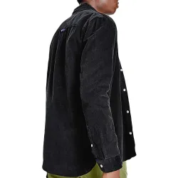 Chemise manches longues homme Tommy Jeans Casual en velours côtelé Noir - ZES... Chemise manches longues homme Tommy Jeans Casual en velours côtelé Noir - ZES...