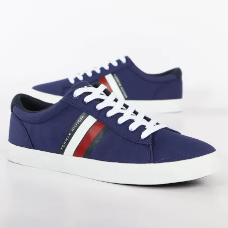 Produits victimes de leur succès Tommy Jeans Bleu essential stripes detail sneaker