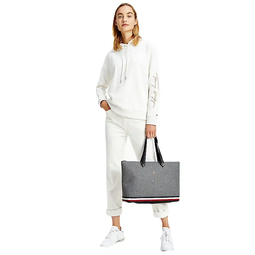 Sac a main femme Tommy Jeans chic & class Gris - ZESHOES Sac a main femme Tommy Jeans chic & class Gris - ZESHOES