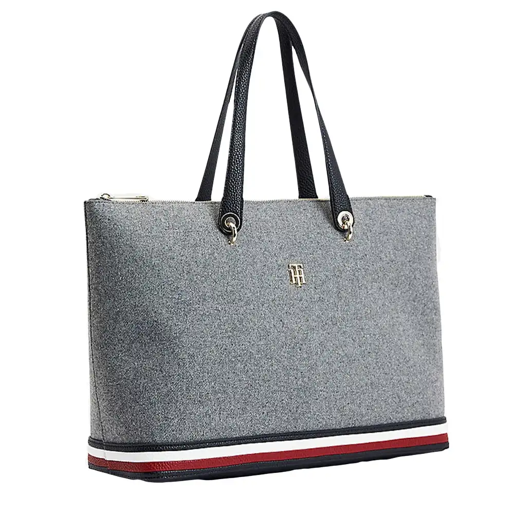 Sac a main femme Tommy Jeans chic & class Gris - ZESHOES Sac a main femme Tommy Jeans chic & class Gris - ZESHOES