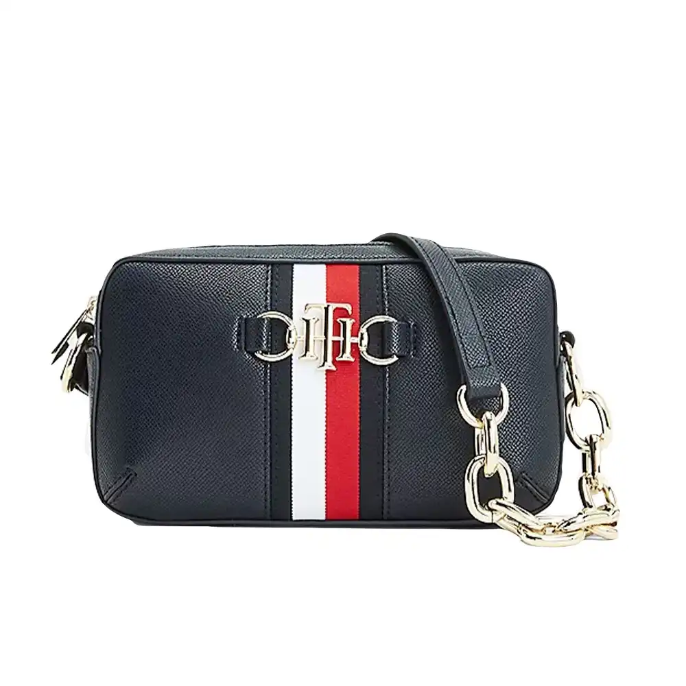 Pochette femme Tommy Jeans Th club emblématique Bleu - ZESHOES