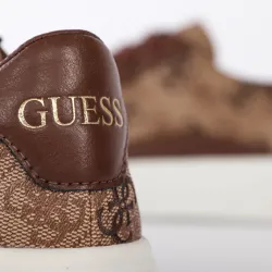 Basket de ville basse homme Guess Verona logo 4g Marron - ZESHOES Basket de ville basse homme Guess Verona logo 4g Marron - ZESHOES