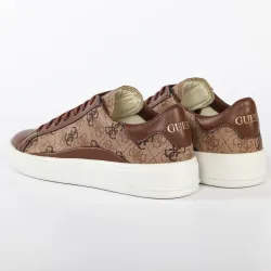 Basket de ville basse homme Guess Verona logo 4g Marron - ZESHOES Basket de ville basse homme Guess Verona logo 4g Marron - ZESHOES
