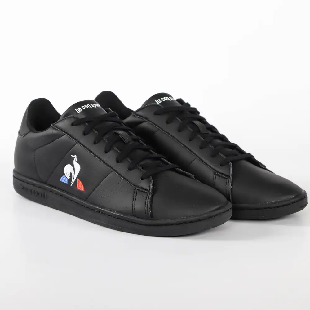 Basket basse homme Le Coq Sportif Courset Noir - ZESHOES